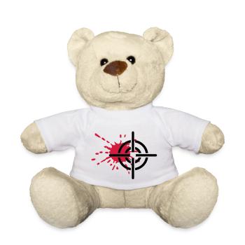 Crosshairs blood - Teddy Bear - white - Front