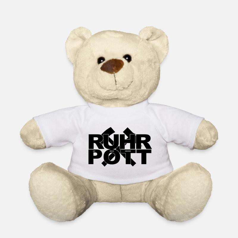 RUHRPOTT AUF KOHLE GEBOREN - Teddy - Weiß