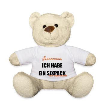 Sixpack du supermarché - Nounours - blanc - Devant