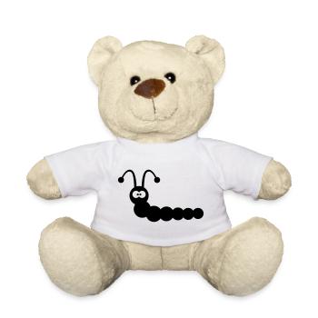 Lustiger Wurm - Teddy - Weiß - Vorne