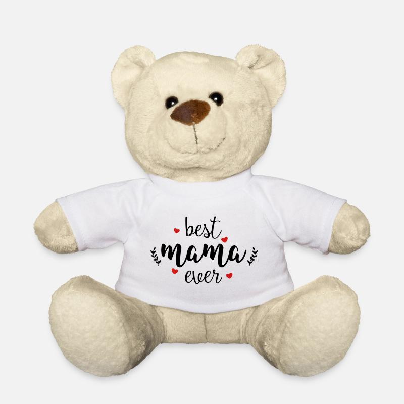 Best Mama Ever - Pour La Meilleure Mère - Nounours - blanc