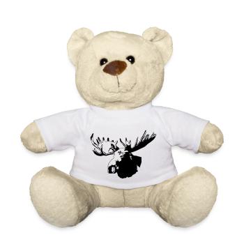 elch - elk - moose - jagd - jäger - Teddy - Weiß - Vorne