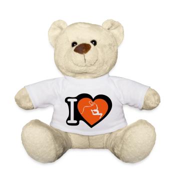 GRS Love Heart Gymnastik - Teddy - Weiß - Vorne