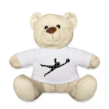 gardien de but - Nounours - blanc - Devant