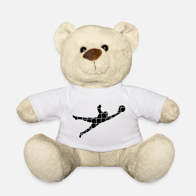 gardien de but - Nounours - blanc