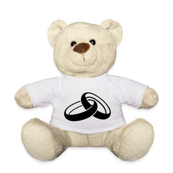 Hochzeit - Teddy - Weiß - Vorne