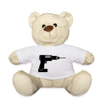 drill craftsman cordless screwdriver icon icon - Teddy Bear - white - Front
