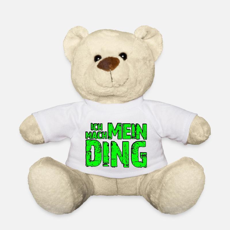Ich mach mein Ding - grün - Teddy - Weiß