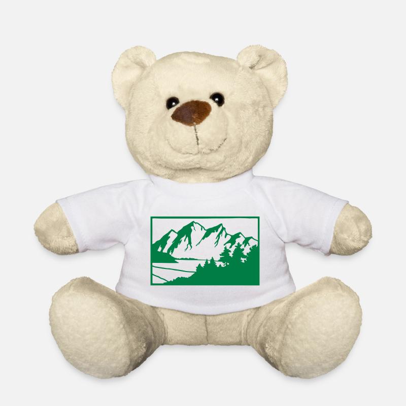 mountains - Teddy Bear - white