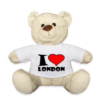London - Ich Liebe london - i love london - Teddy - Weiß - Vorne