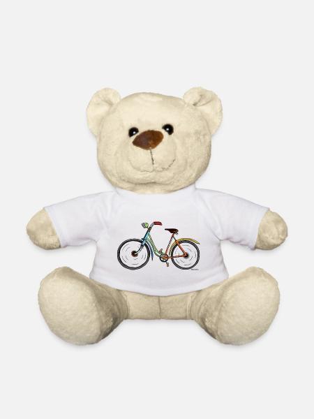 Schönes Fahrrad - Fahrräder - Gefährt - Rad - Teddy - Weiß