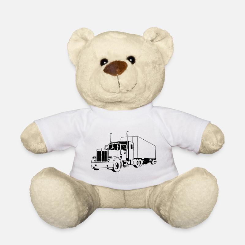 SCHWARZER LKW - Teddy - Weiß