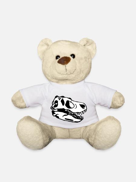 Dino Kopf - Teddy - Weiß