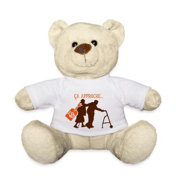 ca approche deja 60 ans anniversaire - Nounours - blanc - Devant