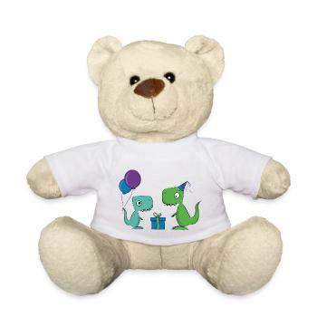 Dino Saurier Party TRex Tyrannosaurus - Nounours - blanc - Devant