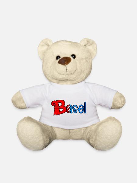 Basel RedBlue Rook Logo - Teddy - Weiß