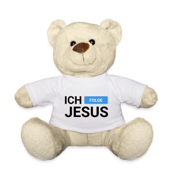 Ich Folge Jesus - Teddy - Weiß - Vorne