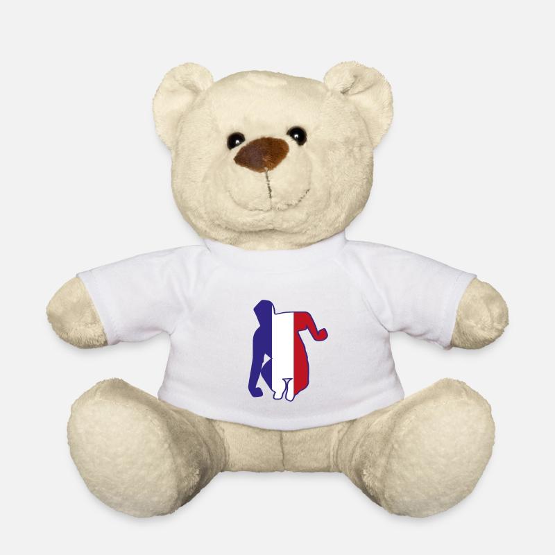 Shadow player france - Teddy Bear - white