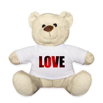 Liebe Hochzeit Verlobung - Teddy - Weiß - Vorne