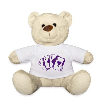 Kartenspiel - Teddy - Weiß - Vorne