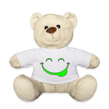 Lustiges Gesicht - Teddy - Weiß - Vorne