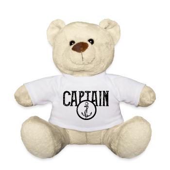 Captain Anker Sea Seaman Hamburg Captain Moin - Teddy Bear - white - Front