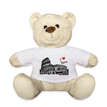 Rom Ich liebe dich - Teddy - Weiß - Vorne