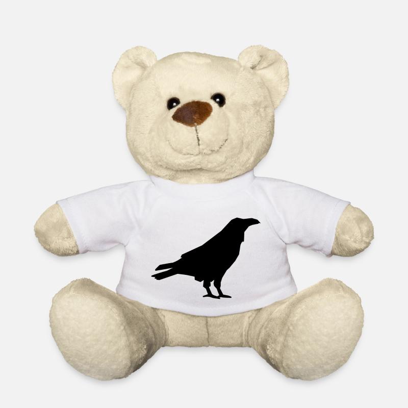 Krähe - Teddy - Weiß