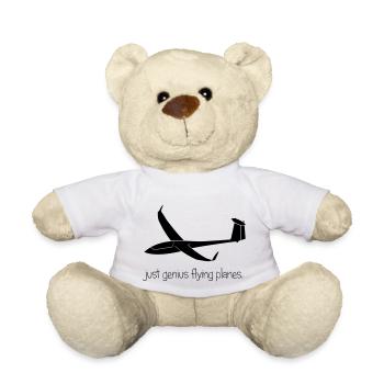 Segelflugzeug Segelfliegen Segelflieger - Teddy - Weiß - Vorne