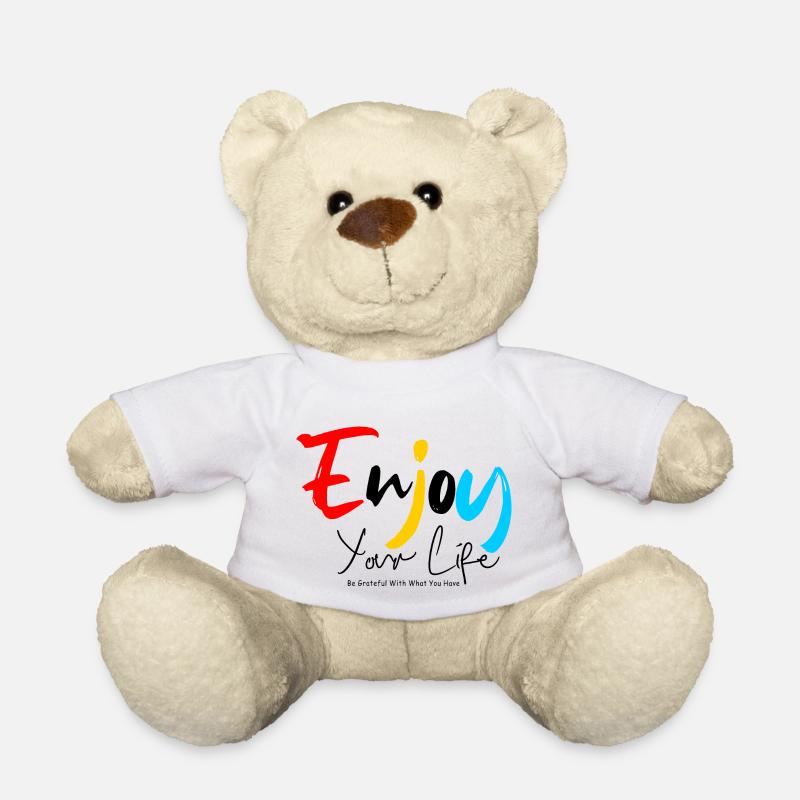 Enjoy Your Life - Teddy - Weiß