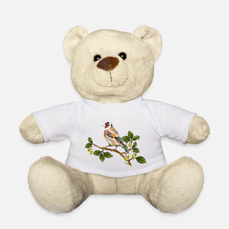 Bunte Vogel - Teddy - Weiß