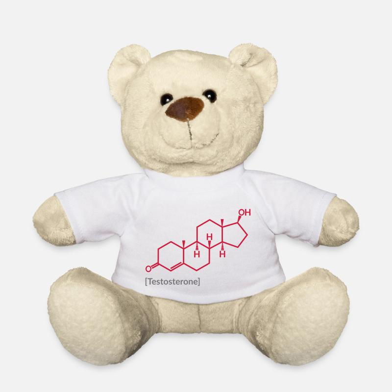 Testosterone - Teddy Bear - white