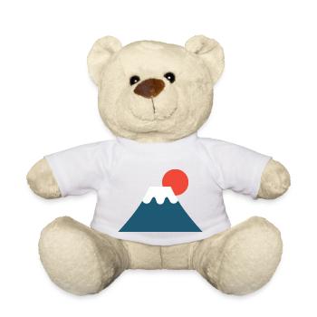 Mont Fuji Japon dessin pas cher esthetique voyage - Nounours - blanc - Devant