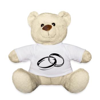 Wedding rings wedding rings wedding rings - Teddy Bear - white - Front