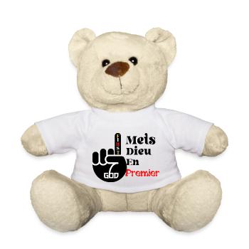 Mets Dieu en Premier - Nounours - blanc - Devant