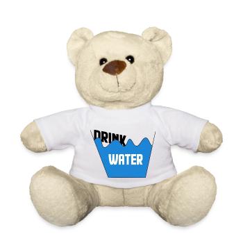 bois de l'eau c'est important - Nounours - blanc - Devant