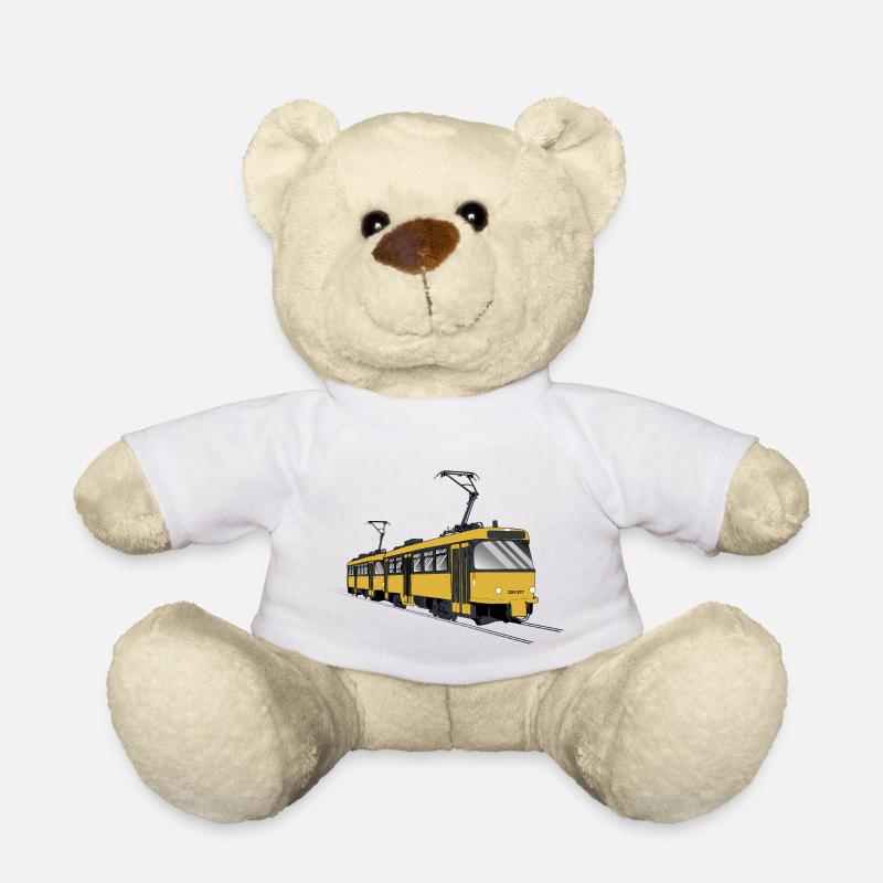 T4D Tram T4D-MT Straßenbahn Geschenk - Teddy - Weiß
