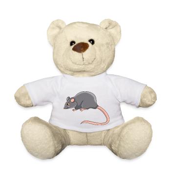 Rat - Nounours - blanc - Devant