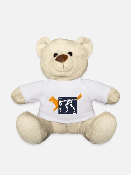 Radio d'un Chat Humour Chat Manip Radio Radiologie - Nounours - blanc