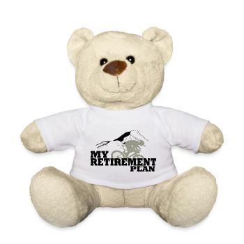 Radfahren ist meine Altersvorsorge - Teddy - Weiß - Vorne
