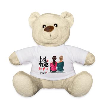 best friends forever - Teddy Bear - white - Front