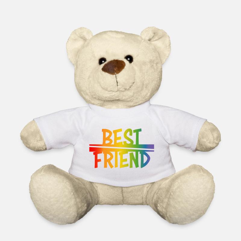 Best friend rainbow - Teddy - Weiß