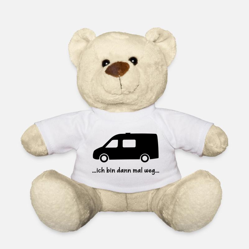 Sprinter Van Life Bus schwarzer Schriftzug - Teddy - Weiß