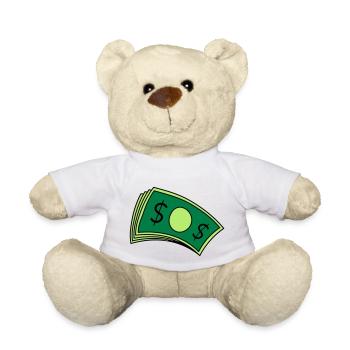 Geld Haufen Scheine - Teddy - Weiß - Vorne