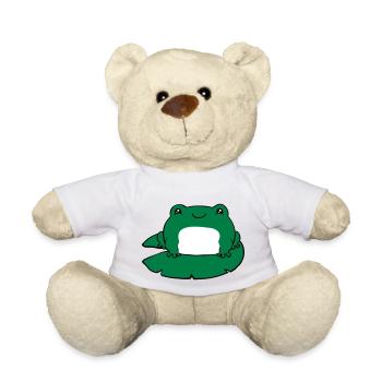 Grenouille sur nénuphar - Nounours - blanc - Devant
