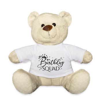 Birthday Squad Matching Group Cadeau de fête d’anniversaire - Nounours - blanc - Devant