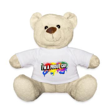 Ich bin ein stolzer Schwuler - Teddy - Weiß - Vorne