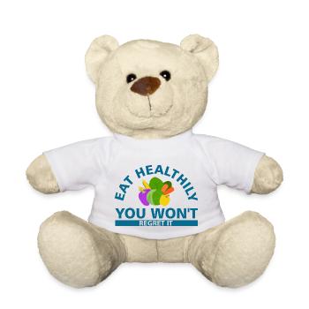 eat healthily you won t regret it - Teddy - Weiß - Vorne