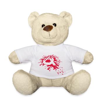Spritzer Blut Anarchie Symbol - Teddy - Weiß - Vorne