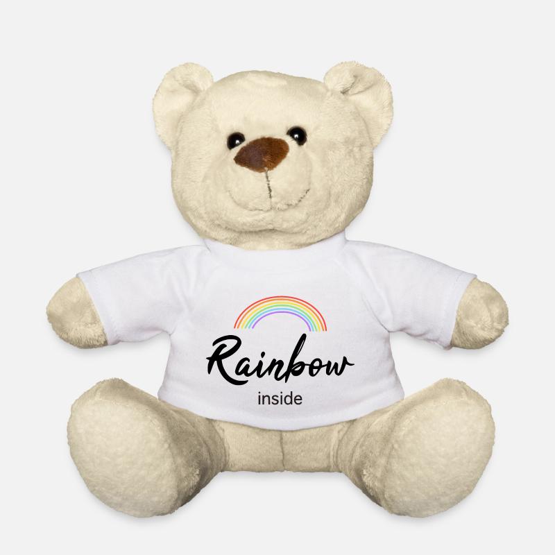 Rainbow inside - Teddy - Weiß